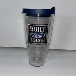 Built Ford Tough Clear Tervis Tumbler with Navy Lid